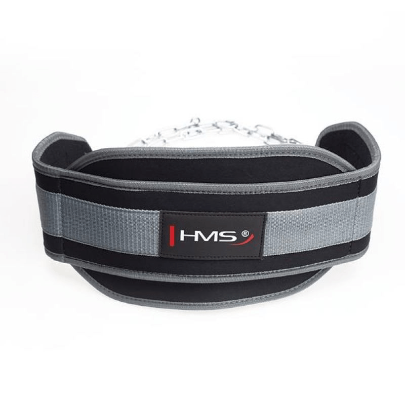 HMS PST04 Neoprene Weight Belt with Adjustable Steel Chain, 150kg Capacity - Fitness Max