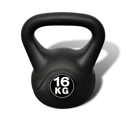 Professional 16 kg Kettlebell | High-Quality Plastic Coated | Safe for All Surfaces