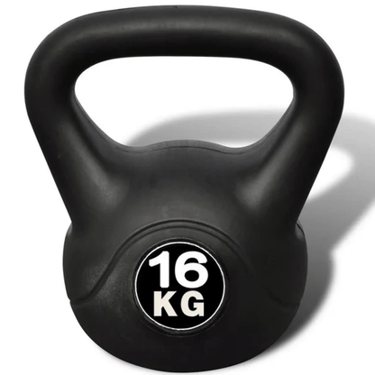 Professional 16 kg Kettlebell | High-Quality Plastic Coated | Safe for All Surfaces