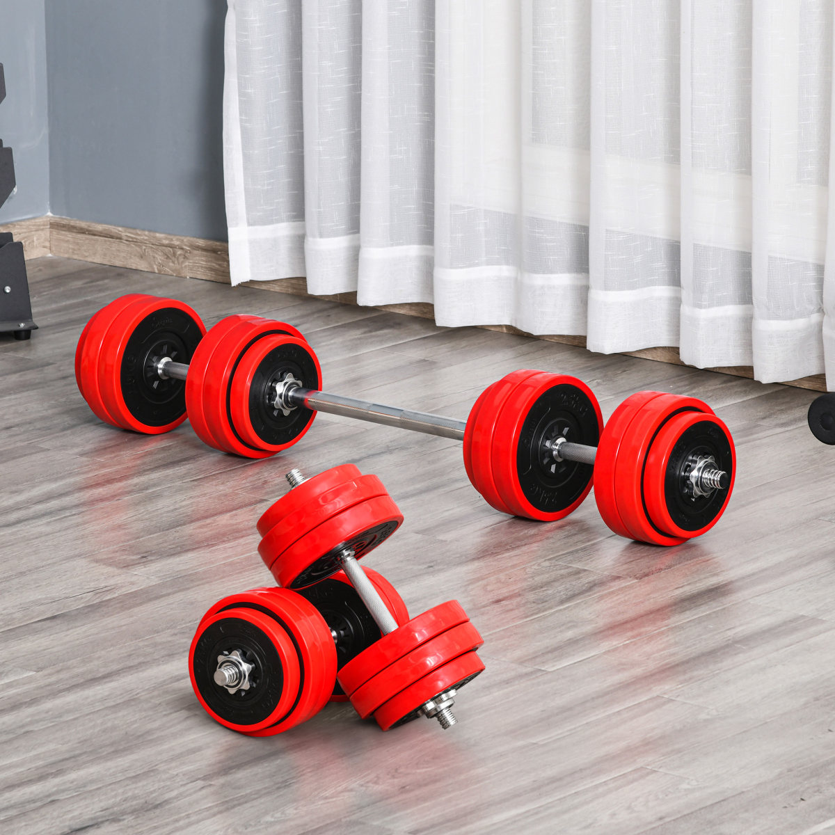 30KG Adjustable Barbell & Dumbbell Set