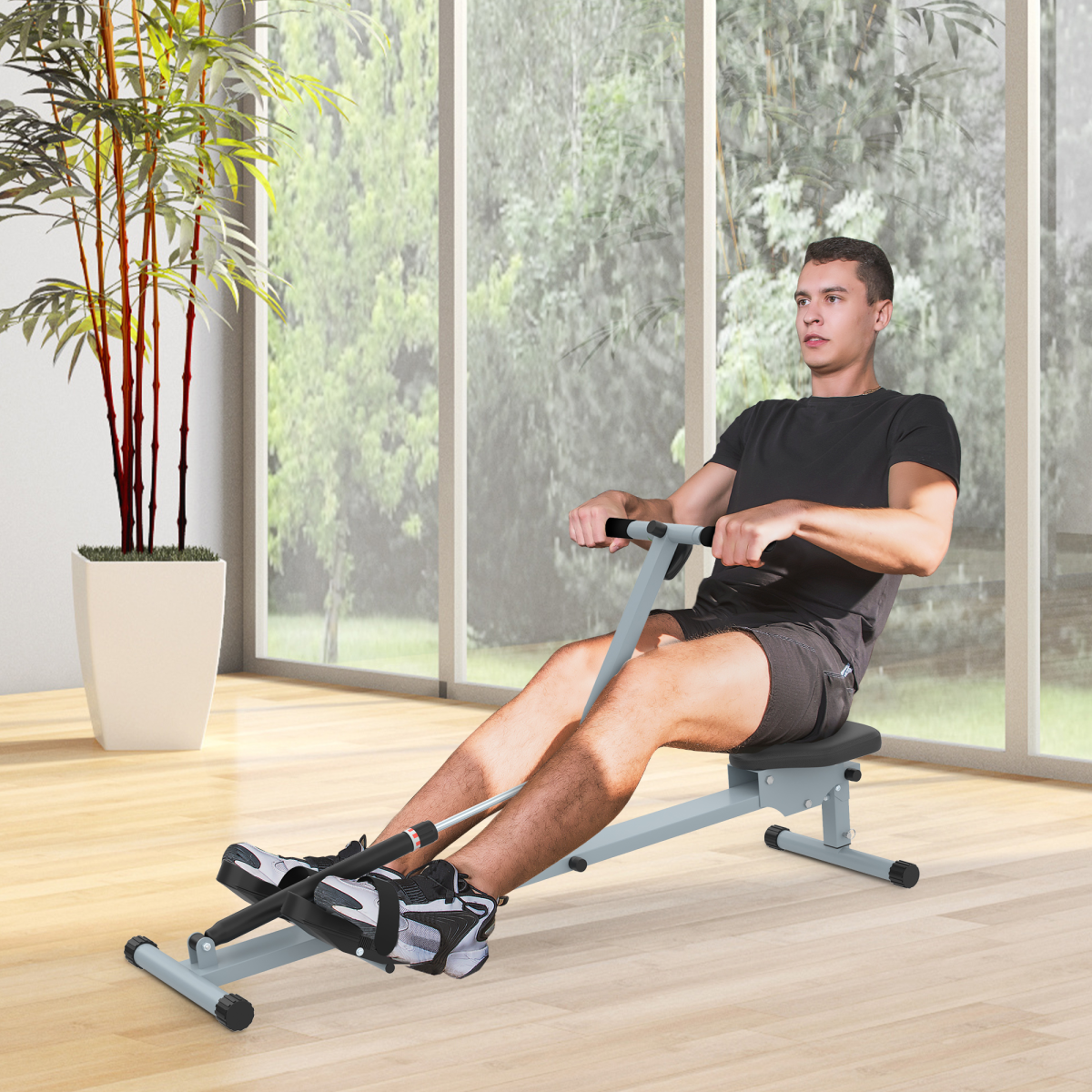 12-Level HOMCOM Rowing Machine