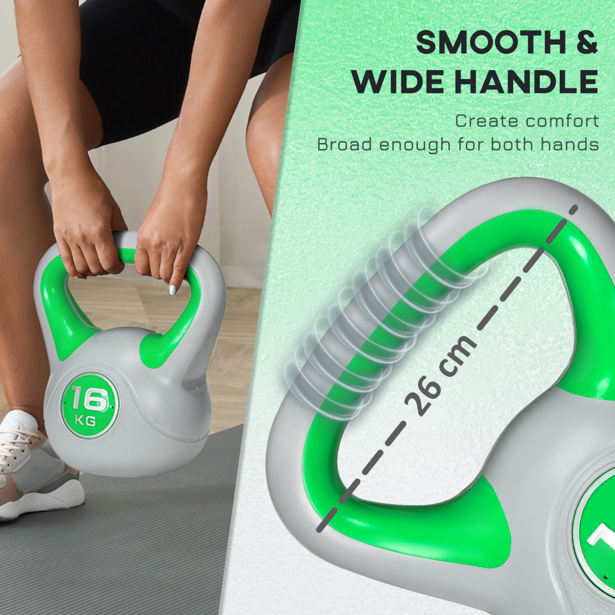 SPORTNOW 16kg Kettlebell