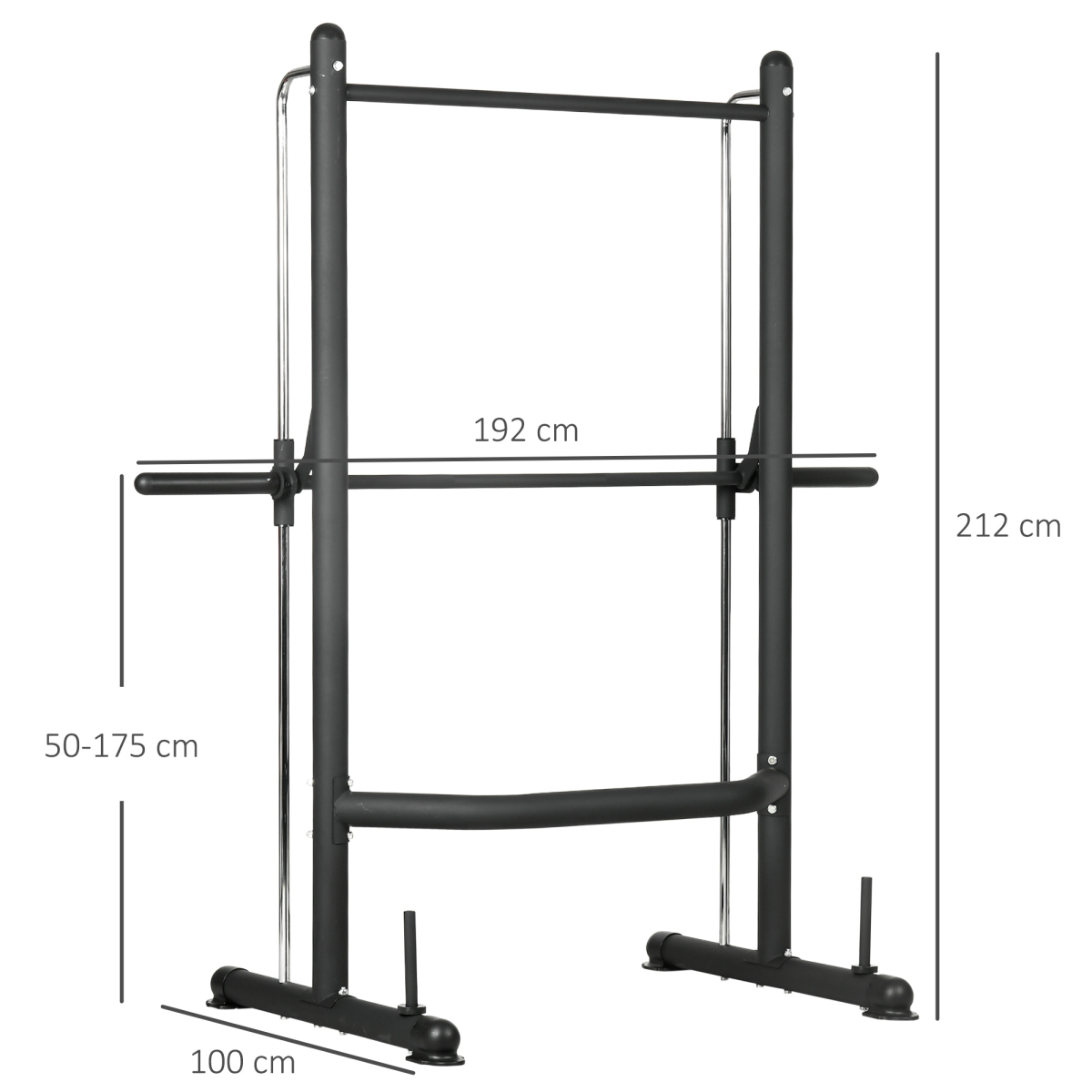 HOMCOM Adjustable Squat Rack & Pull-Up Bar