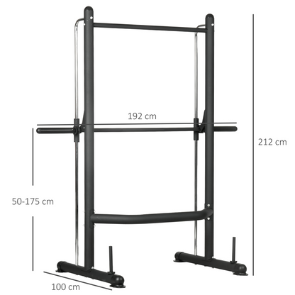 HOMCOM Adjustable Squat Rack & Pull-Up Bar