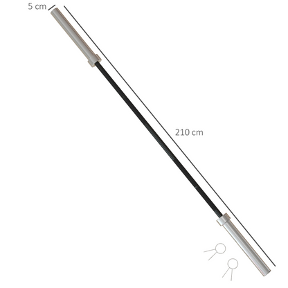 SPORTNOW Heavy-Duty Barbell Bar for 5cm Plates