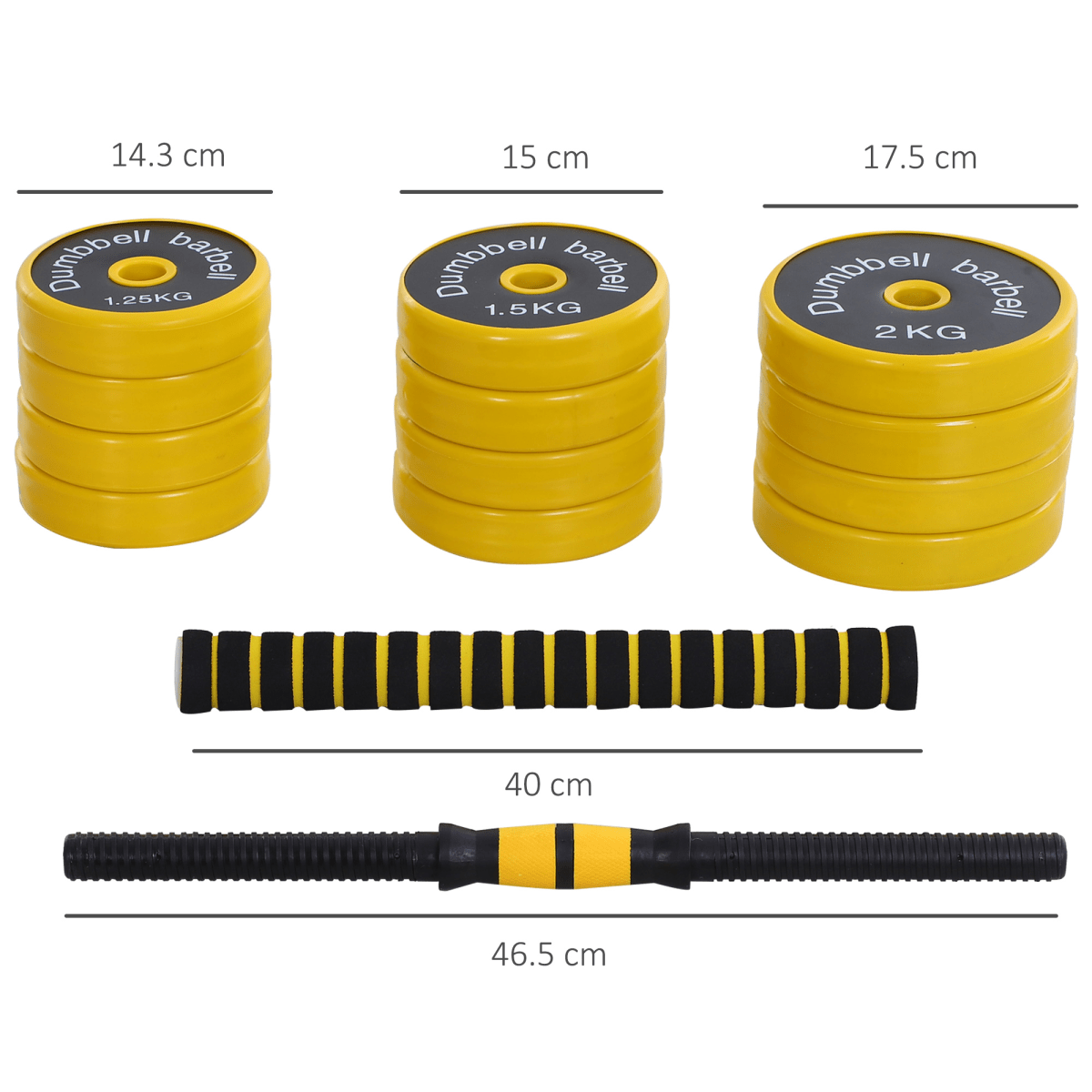 Barbell and Dumbbell Versatile 20KG Barbell & Dumbbell Set