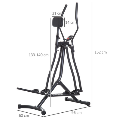 HOMCOM Air Walker Fitness Glider: Home Gym Cross Trainer