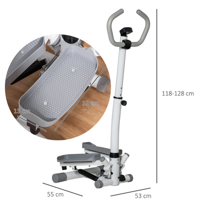 Compact Adjustable Twist Stepper for Complete Home Gym Workouts - HOMCOM