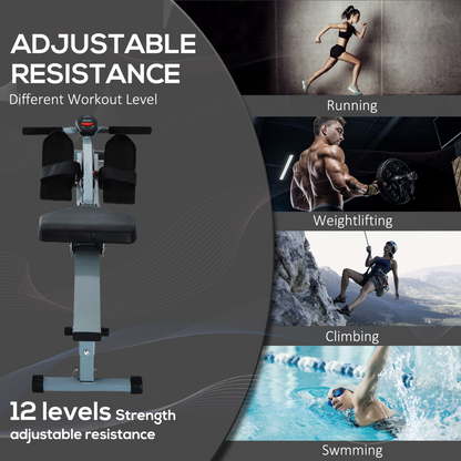 12-Level HOMCOM Rowing Machine