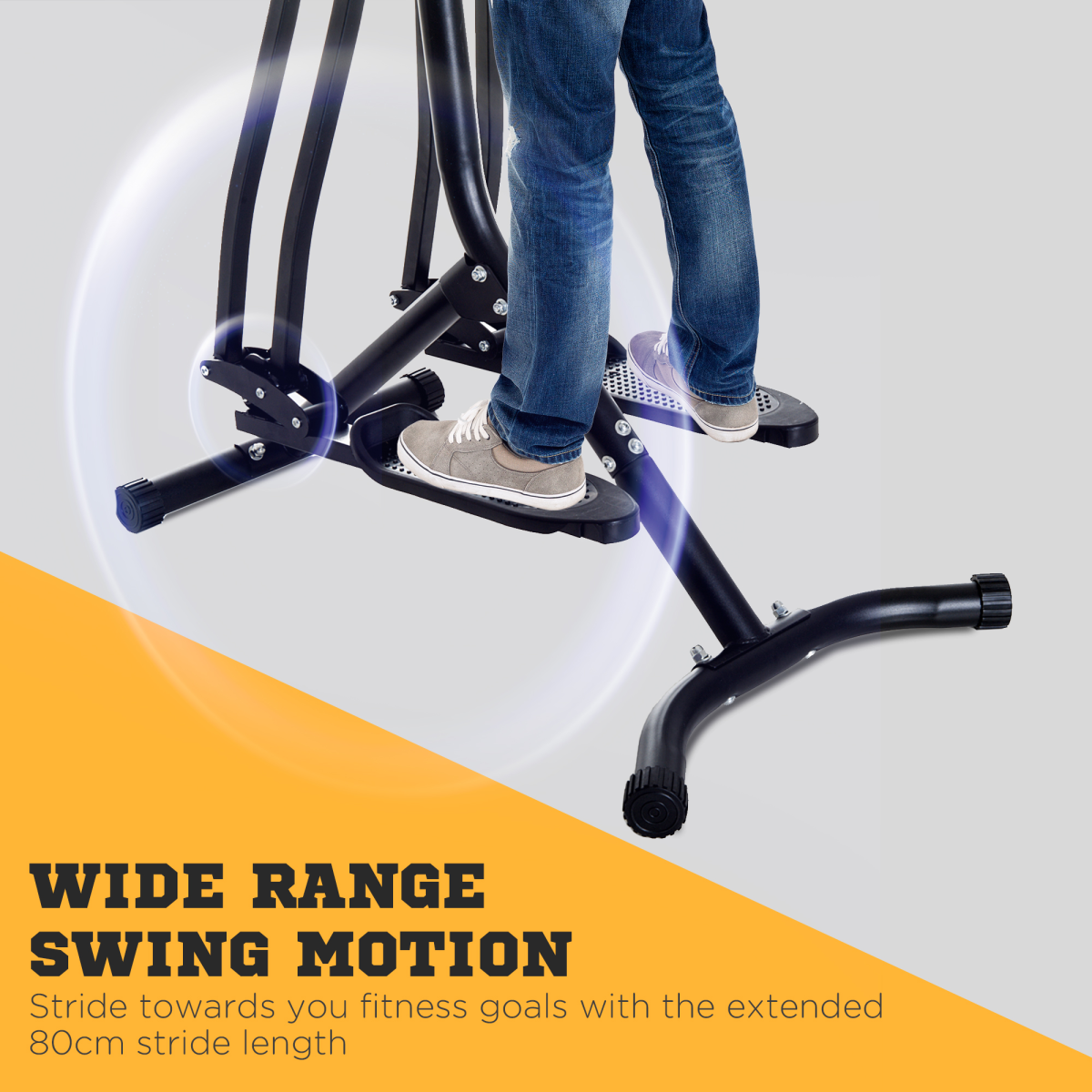 HOMCOM Air Walker Fitness Glider: Home Gym Cross Trainer