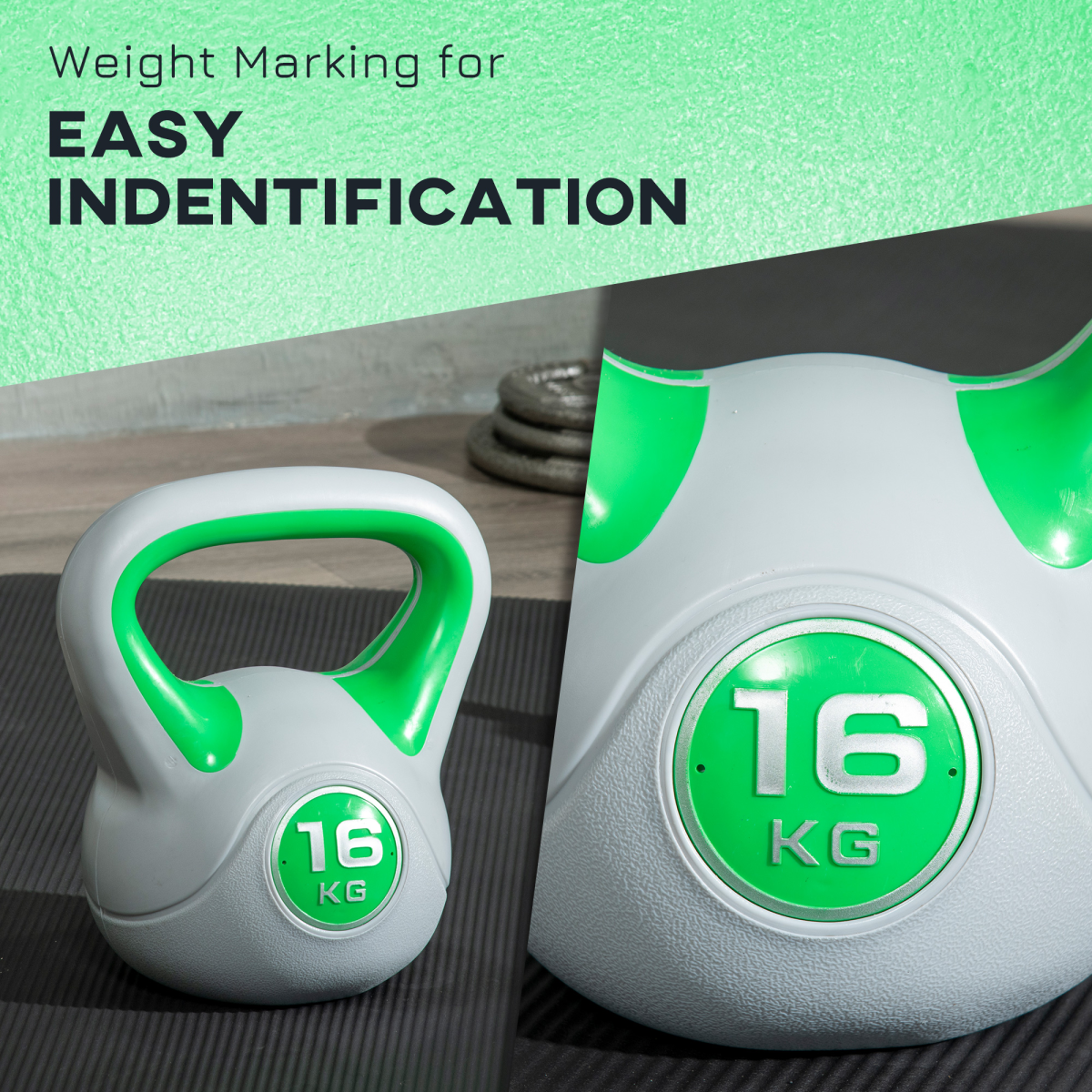 SPORTNOW 16kg Kettlebell