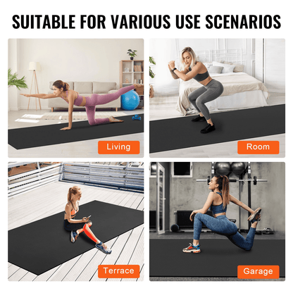 Exercise Mat VEVOR Non-Slip Exercise Mat - Extra Large