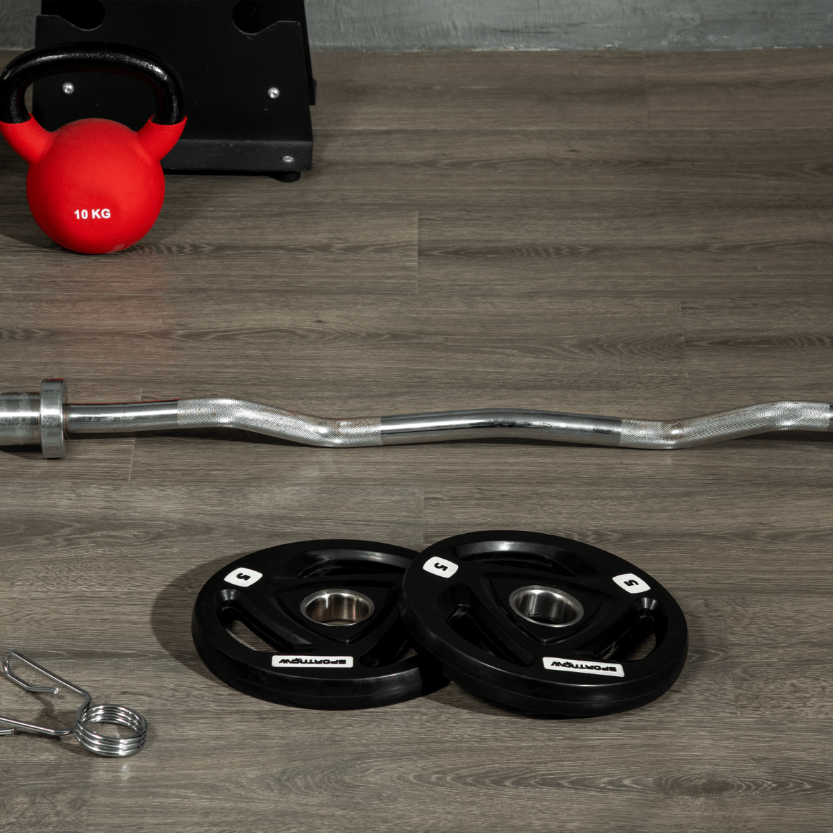 Free weights Olympic Weight Plates Set, 2 x 5kg Tri-Grip