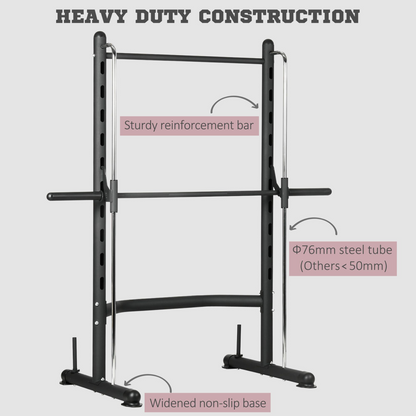 HOMCOM Adjustable Squat Rack & Pull-Up Bar
