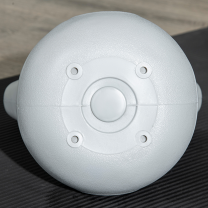SPORTNOW 4kg Kettlebell - Yellow & Grey