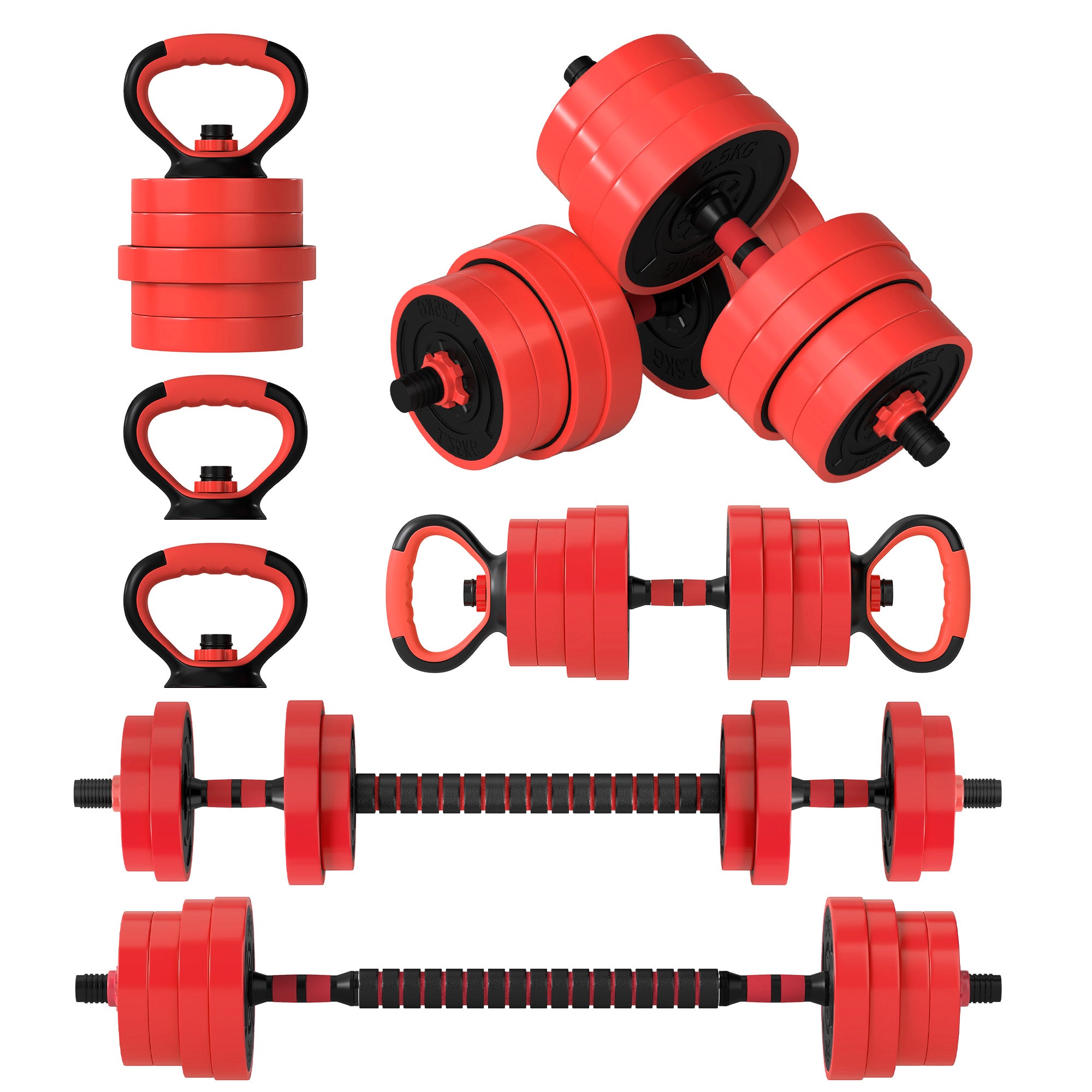 SPORTNOW 4-in-1 Adjustable Dumbbell Set
