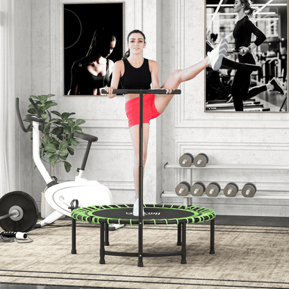Trampoline HOMCOM Mini Trampoline with Adjustable Handle