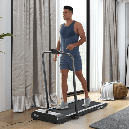 Treadmill Compact HOMCOM Folding Walking Treadmill with LED Display