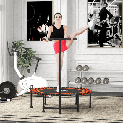 Trampoline HOMCOM Mini Trampoline with Adjustable Handle