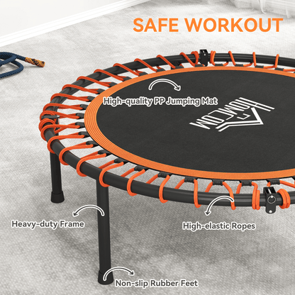 Trampoline HOMCOM Mini Trampoline with Adjustable Handle