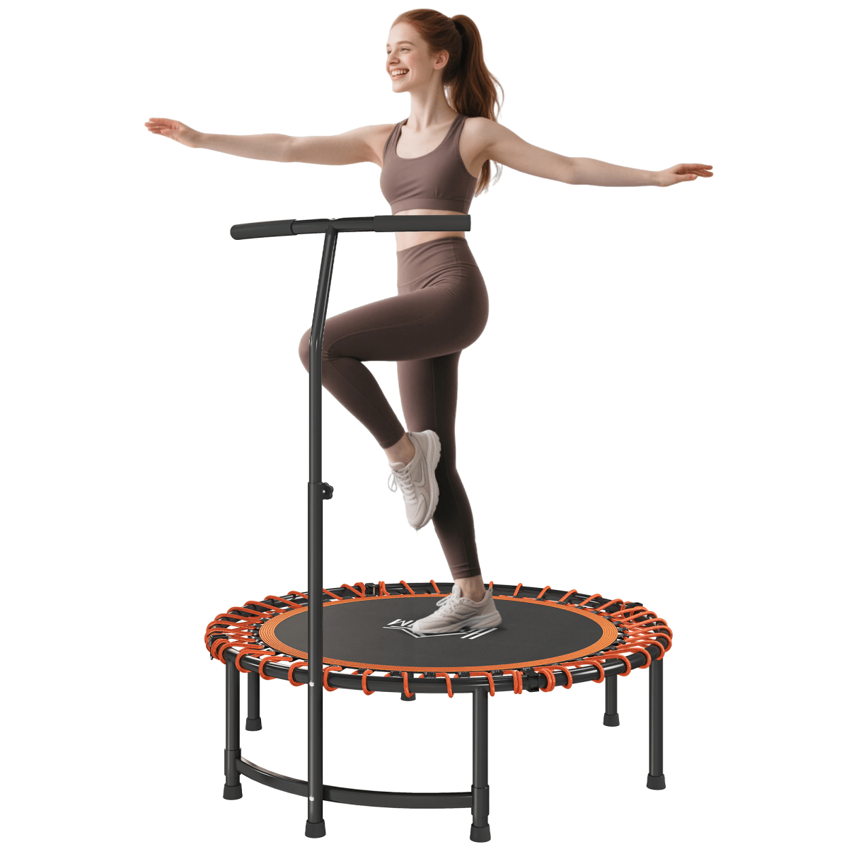 Trampoline HOMCOM Mini Trampoline with Adjustable Handle