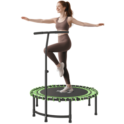 Trampoline HOMCOM Mini Trampoline with Adjustable Handle