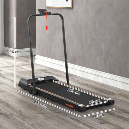 Treadmill Compact HOMCOM Folding Walking Treadmill with LED Display