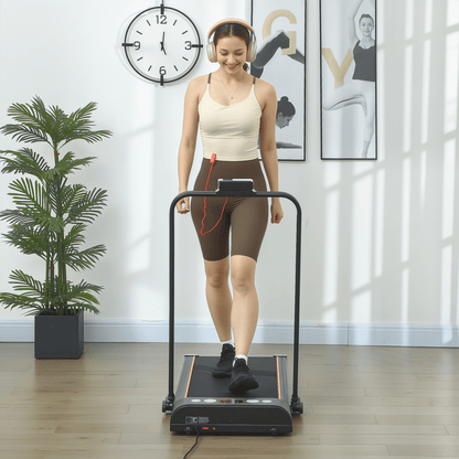 Treadmill Compact HOMCOM Folding Walking Treadmill with LED Display