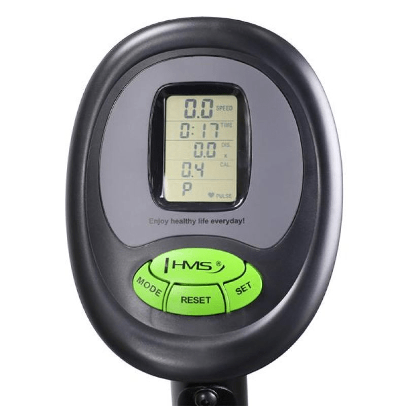 Horizontal Magnetic Bike Plus HMS R9259 - Black & Green - Quiet, Adjustable - Fitness Max