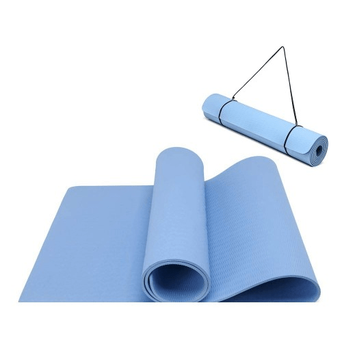 Yoga-1 Kono TPE Classic Yoga Mat in Blue: Eco-Friendly, Anti-Tear, Odorless, Waterproof - Fitness Max