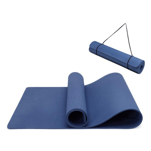 Yoga-1 Kono TPE Classic Yoga Mat Navy Eco-Friendly Cushioned Lightweight - Fitness Max