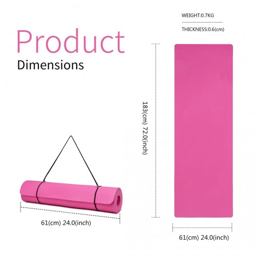 Yoga-1 Kono TPE Non-slip Yoga Mat - Plum | Eco-Friendly & Durable - Fitness Max
