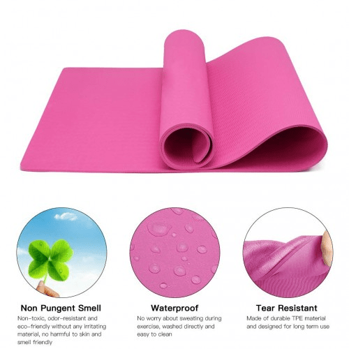 Yoga-1 Kono TPE Non-slip Yoga Mat - Plum | Eco-Friendly & Durable - Fitness Max