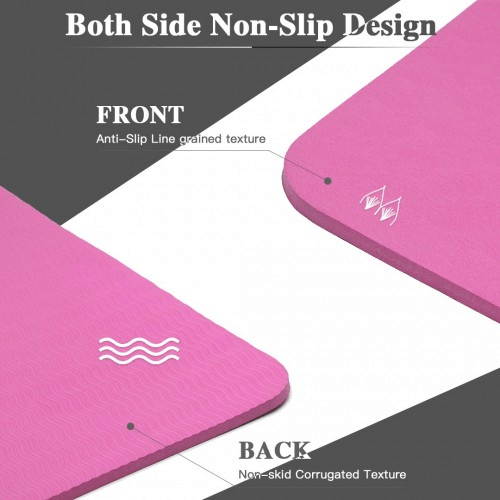 Yoga-1 Kono TPE Non-slip Yoga Mat - Plum | Eco-Friendly & Durable - Fitness Max