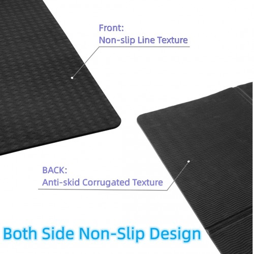 Yoga-2 Kono TPE Classic Yoga Mat Black: Eco-friendly, Durable, Lightweight - Fitness Max