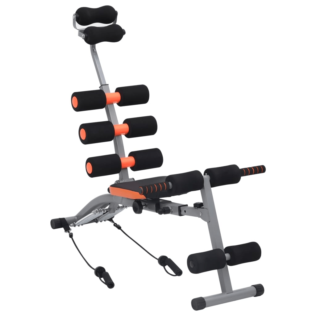 vidaXL L-shaped Abdominal Trainer Elastic Strings Home Office Fitness Equipment - Fitness Max