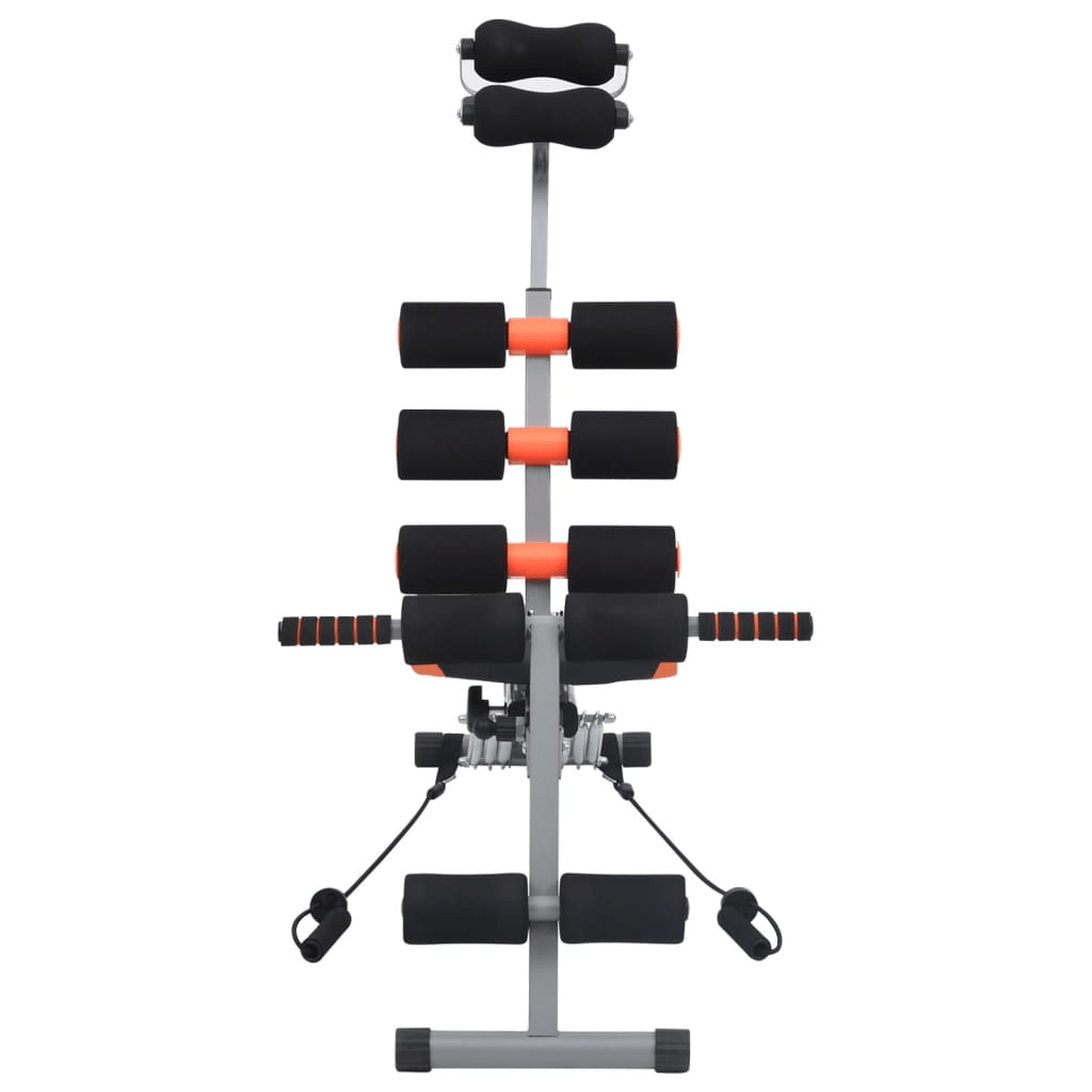 vidaXL L-shaped Abdominal Trainer Elastic Strings Home Office Fitness Equipment - Fitness Max