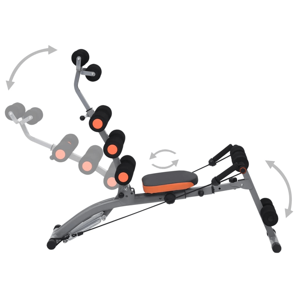 vidaXL L-shaped Abdominal Trainer Elastic Strings Home Office Fitness Equipment - Fitness Max