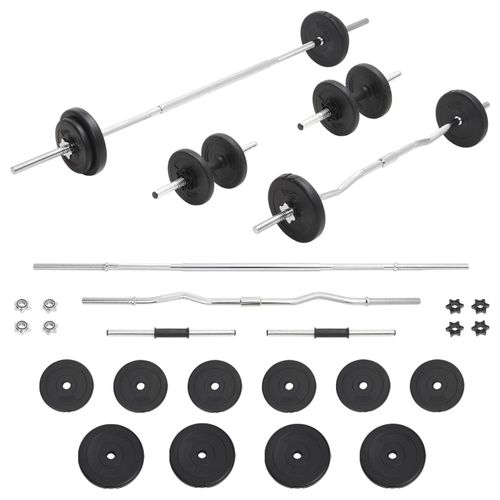 30 kg Barbell and Dumbbell Set - Fitness Max