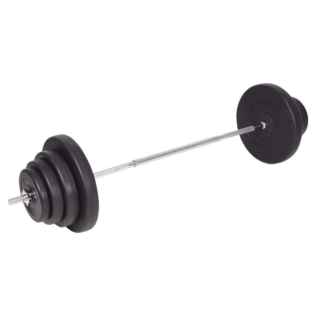 vidaXL 120 kg Weightlifting Set: Barbell and Dumbbell Set for Home Gym - Fitness Max