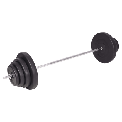 vidaXL 120 kg Weightlifting Set: Barbell and Dumbbell Set for Home Gym - Fitness Max