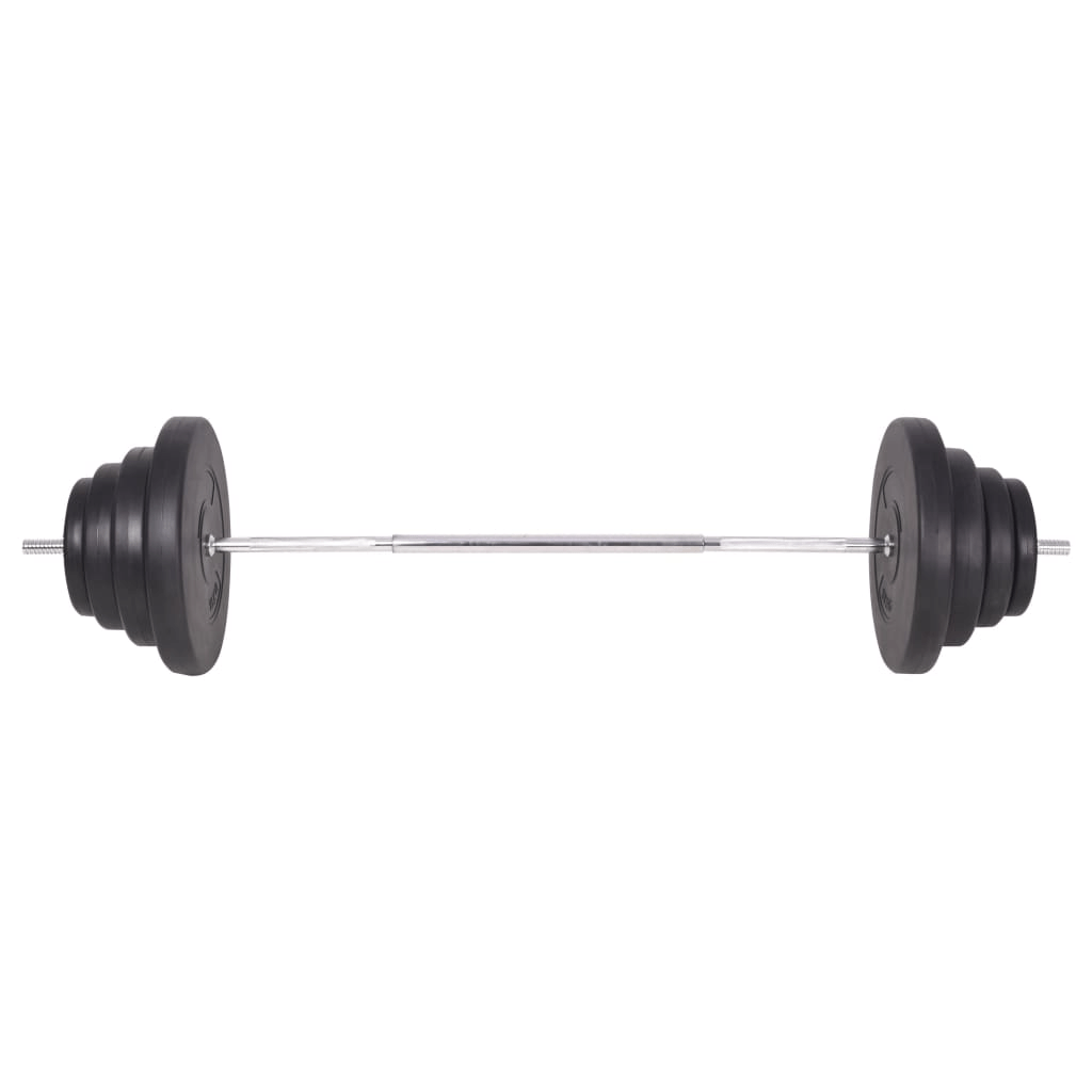 vidaXL 120 kg Weightlifting Set: Barbell and Dumbbell Set for Home Gym - Fitness Max