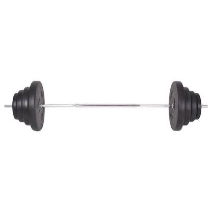 vidaXL 120 kg Weightlifting Set: Barbell and Dumbbell Set for Home Gym - Fitness Max