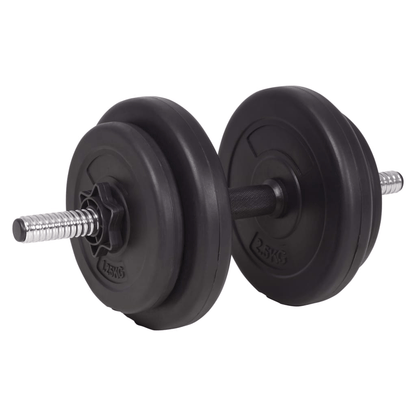 vidaXL 120 kg Weightlifting Set: Barbell and Dumbbell Set for Home Gym - Fitness Max