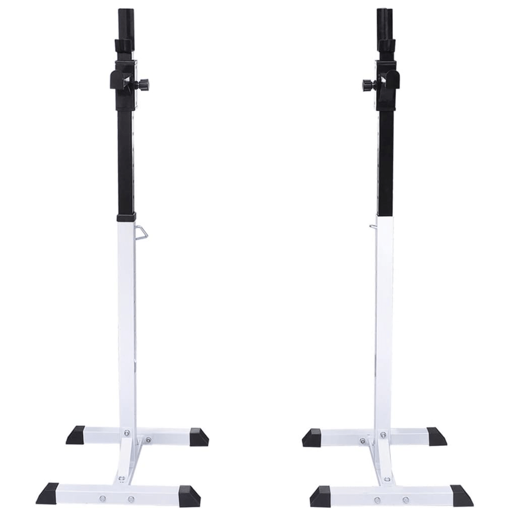 vidaXL Barbell Squat Rack with Barbell and Dumbbell Set - Home Gym Package - Fitness Max