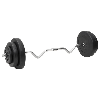 vidaXL Curl Barbell and Dumbbell Set, 60 kg Plates - Ultimate Fitness Gear - Fitness Max