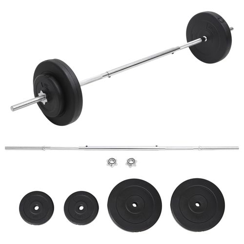 30 kg Barbell Set with Plates - Fitness Max