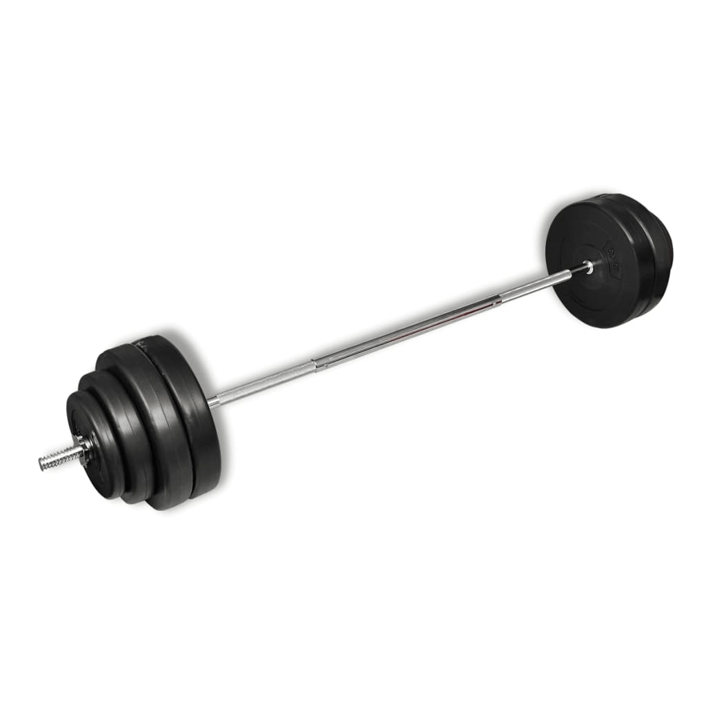 60 kg Barbell Set: Durable, Safe, Optimal Grip, Reduce Noise Home Gym - Fitness Max