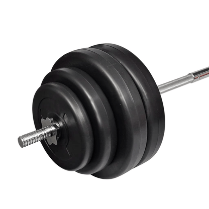 60 kg Barbell Set: Durable, Safe, Optimal Grip, Reduce Noise Home Gym - Fitness Max