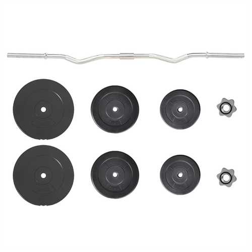 60 kg Curl Barbell with Plates - Fitness Max